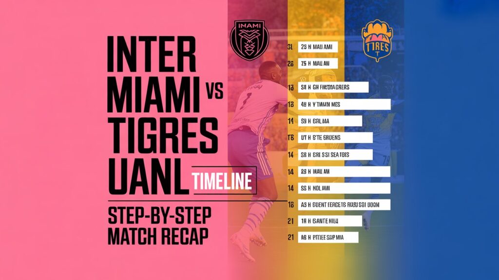 Inter Miami vs Tigres UANL Timeline: Step-by-Step Match Recap